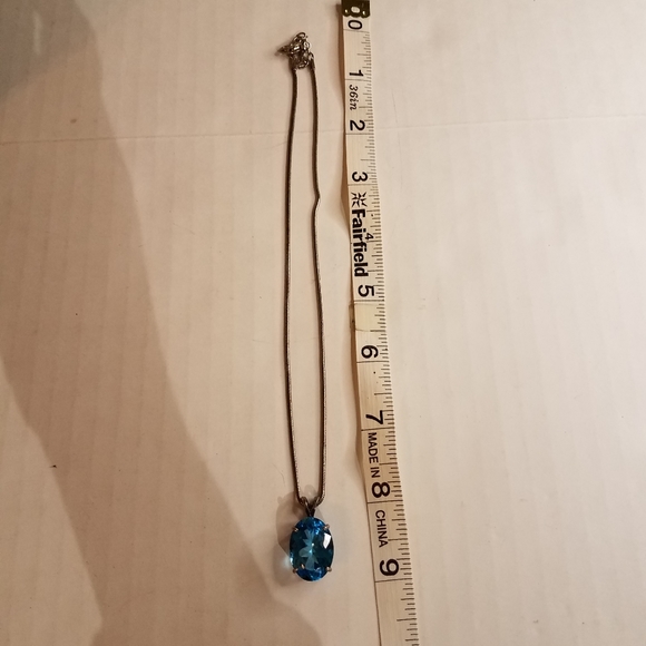 Blue necklace j368 - Picture 2 of 7